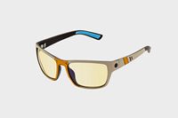 GUNNAR - Borderlands Ripper Computer Glasses with Blue Light Reduction, Amber Lenses - Bandit Smoke - Left View