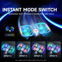 URANHUB - Mini Drone with 5 Colorful Lighting Modes and Remote Controller - Blue - Left View