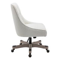 OSP Home Furnishings - Tindal Office Chair - White Boucle - Left View