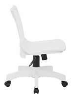 OSP Home Furnishings - Wood Bankers Home Office Wood Chair - White - Left View