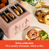 Bella - 4-Slice Toaster - Blossom - Left View