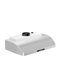 ZLINE - 30 inches - Convertible - Under cabinet Range Hood - Silver - Left View
