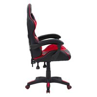 CorLiving - Ravagers Gaming Chair - Black and Red - Left View