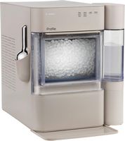 GE Profile - Opal 2.0 Ultra Nugget Ice Maker with Side Tank and Scale Inhibiting Filter - Sandstone - Left View