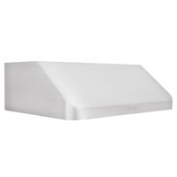 ZLINE - 36 inches - Externally Vented - Under cabinet Range Hood - Brushed Stainless Steel - Left View