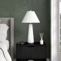 Camden&Wells - Brigitta Table Lamp - Flat White - Left View