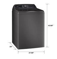 GE Profile - 5.4 Cu. Ft. High Efficiency Smart Top Load Washer with Smarter Wash Technology, Easi... - Left View