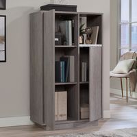 Sauder - East Rock Storage Cabinet - Ashen Oak - Left View