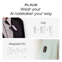 PLAUD - NotePin Memory Capsule Smart AI Voice/Audio Recorder - V2 - Sunset Purple - Left View