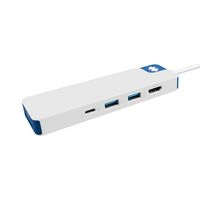 Hyper - HyperDrive Flex 8 Port USB-C Hub - Blue - Left View