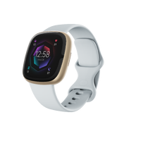 Google - Fitbit Sense 2 Advanced Health Smartwatch - Works with Android and iOS - Pale Gold - (2022) - Left View