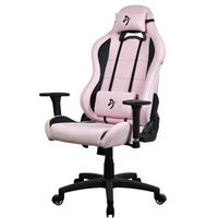 Arozzi - Torretta Supersoft Upholstery Fabric Gaming Chair - Pink - Left View