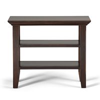 Simpli Home - Acadian Narrow Side Table - Brunette Brown - Left View