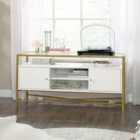 Sauder - Harper Heights Tv Stand - White - Left View