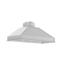ZLINE - 46 inches - Externally Vented - Range Hood Insert - Stainless Steel - Left View
