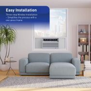 Friedrich - Energy Star 22,000 BTU 1,500 Sq Ft 230V Smart Inverter Window Air Conditioner with Re... - Left View
