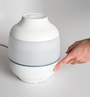 Homedics - TotalComfort Ultrasonic Humidifier-2.0 Multi Light - White - Left View