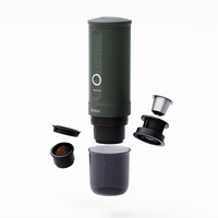 Outin - Nano Portable Electric Espresso Machine Single Serve Coffee Maker - Forest Green - Left View