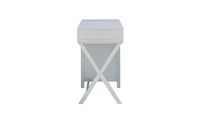 Linon Home Décor - Penrose Four-Drawer Side Storage Desk - Gray Paint / Silver Hardware - Left View