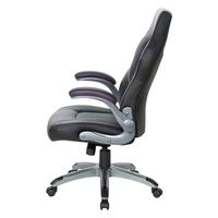 OSP Home Furnishings - Orion Gaming Chair - Purple/Black - Left View