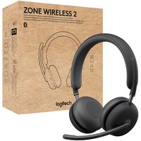 Logitech Zone Wireless 2 Headset Teams Version with Receiver - Graphite - Left View