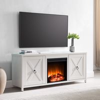 Felinna Log Fireplace TV Stand for Most TVs up to 65