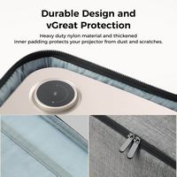 Aurzen - BOOM 3 Projector Carrying Case, Portable with Accessory Pockets for Storage and Travel -... - Left View