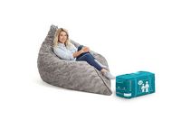 Lovesac - PillowSac in Phur - Chinchilla - Left View