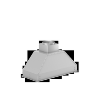 ZLINE - 34 inches - Externally Vented - Range Hood Insert - Stainless Steel - Left View