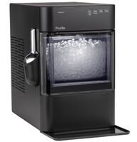 GE Profile - Opal 2.0 Ultra Nugget Ice Maker with Scale Inhibiting Filter - Carbon Black - Left View
