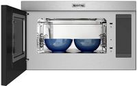 Maytag - 1.1 Cu. Ft. Flush Mount Over-the-Range Microwave with Sensor Cooking and Toaster Oven - Left View