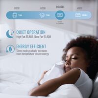 Keystone - 8,000 BTU 350 Sq. Ft. Through-the-Wall Air Conditioner with 4,200 BTU Supplemental Hea... - Left View