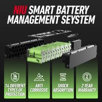 NIU - Kqi 200P Foldable Electric Kick Scooter w/ 25 mi Max Operating Range & 19.5 mph Max Speed -... - Left View