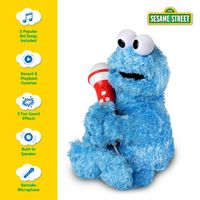 Singing Machine - Sesame Street Karaoke Plush Backpack, Sing-Along Microphone & Speaker with Reco... - Left View