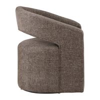 OSP Home Furnishings - Devin Swivel Chair - Charcoal - Left View