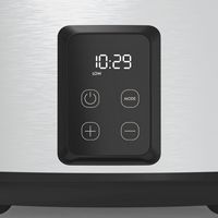 bella PRO - 5-qt. Programmable Slow Cooker - Stainless Steel - Left View