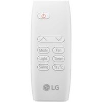 LG - 250 Sq. Ft. Portable Air Conditioner 6,000 BTU - White - Left View
