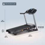 NordicTrack - T 6.5 S; Treadmill for Running and Walking with 5” Display and SpaceSaver Design - ... - Left View