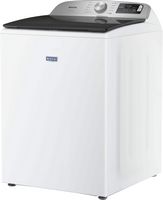 Maytag - 5.3 Cu. Ft. High-Efficiency Smart Top Load Impeller Washer with Extra Power - White - Left View
