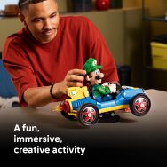 LEGO - Mario Kart – Luigi & Mach 8 Building Set 72050 - Left View