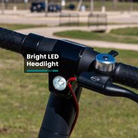 GoTrax - XR LITE Commuting Electric Scooter w/5mi Max Operating Range & 12mph Max Speed - Black - Left View