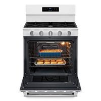 Maytag - 30-Inch Wide Gas Range With No Preheat Air Fry and Air Baking - 5.0 cu. Ft. - White - Left View