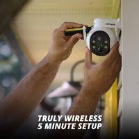 Defender - Solar Powered 4K AI Everwatch Wireless Security PTZ Camera with 3W Solar Panel, AI Det... - Left View