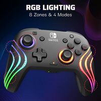 PDP - Afterglow™ Wave Wireless Pro Controller with Motion for Nintendo Switch™, and Nintendo Swit... - Left View