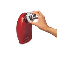 Hamilton Beach - Classic Chrome Heavyweight Can Opener - Red - Left View