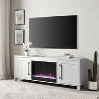 Camden&Wells - Yarmouth Crystal Fireplace TV Stand for Most TVs up to 75