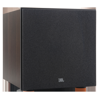 JBL - Stage 200P 10-Inch Powered Subwoofer - Espresso - Left View