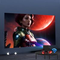 AAXA - L500 Native 1080p Smart Projector, Android 9.0, WiFi, BT, Wireless Mirroring, Streaming Ap... - Top View