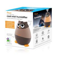 CRANE - Mini Owl 0.5 Gallon Cool Mist Humidifier - Brown - Top View