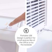 CRANE - Desktop Air Cooler & Humidifier - White - Top View